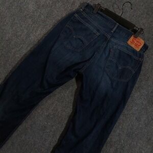 Levi's 505 Jeans Womens 34x32 Blue Medium Wash Mid Rise Straight Denim